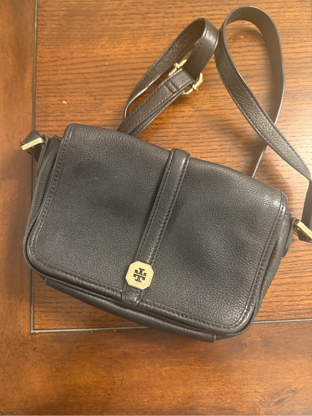 Tory Burch Black Leather Crossbody Bag